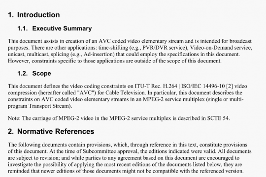 ANSI SCTE 128-1 pdf free download