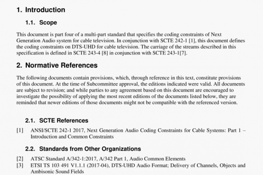 ANSI SCTE 242-4 pdf free download