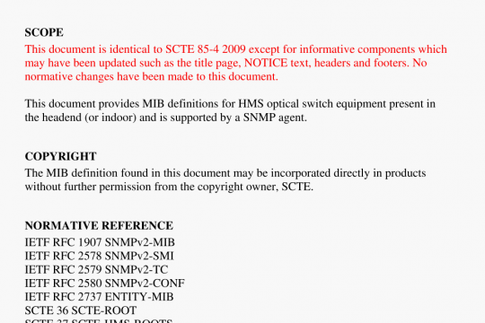 ANSI SCTE 85-4 pdf free download