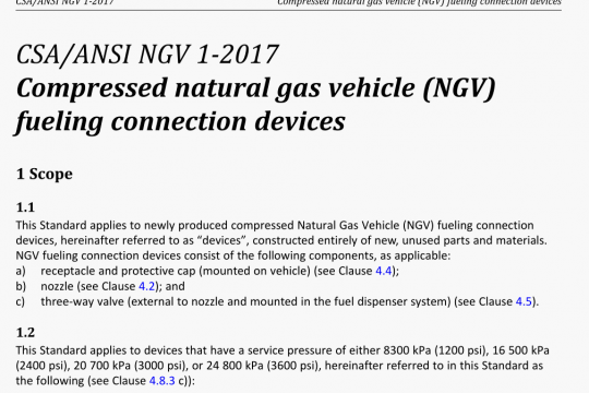 CSA ANSI NGV 1 pdf free download